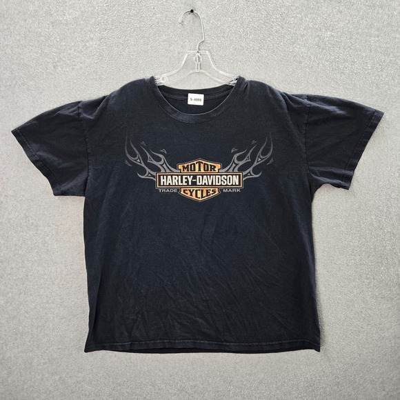 Harley Davidson Men Shirt XL Black Chesters Reno Nevada Graphic Short Sleeve Tee - Picture 1 of 9